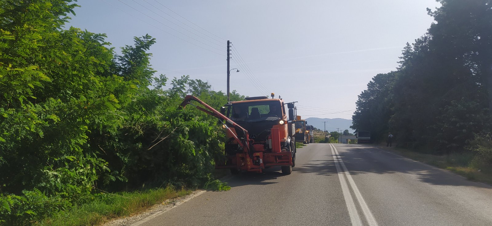 Κοπή κλαδιών στο δρόμο Δισπηλιου - Άργους Ορεστικού