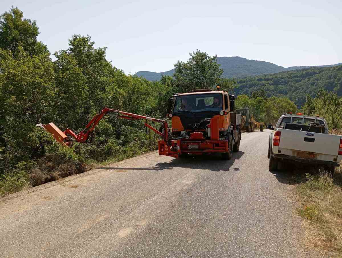 Κοπή κλαδιών στον δρόμο για Βράχο και Νίκη