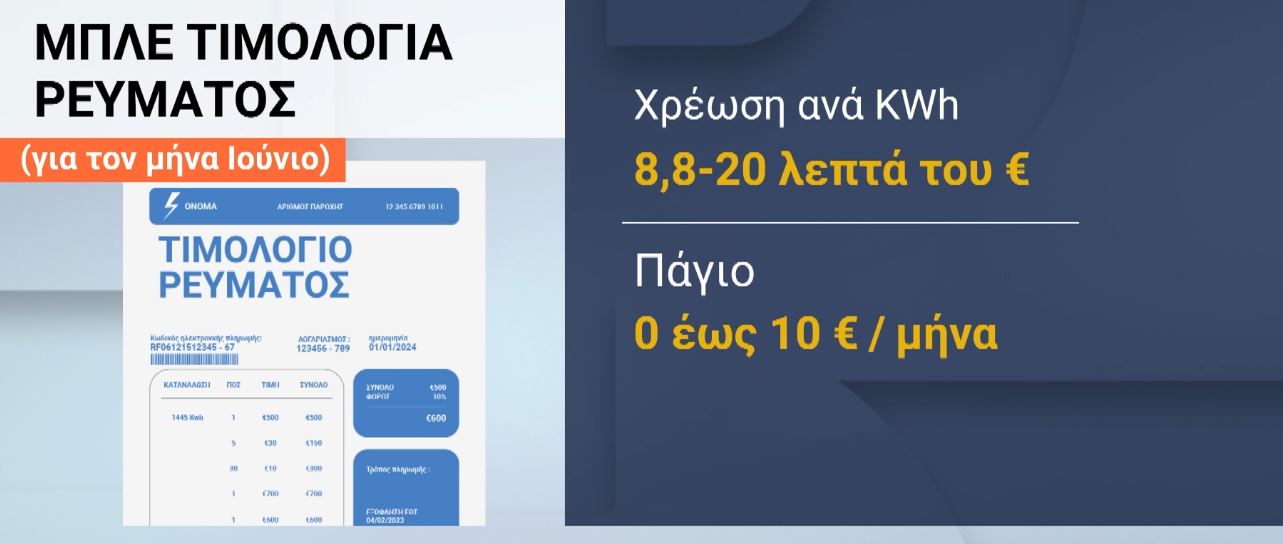 Ανατιμήσεις από 8% έως και 70% στα τιμολόγια Ιουνίου του ηλεκτρικού ρεύματος
