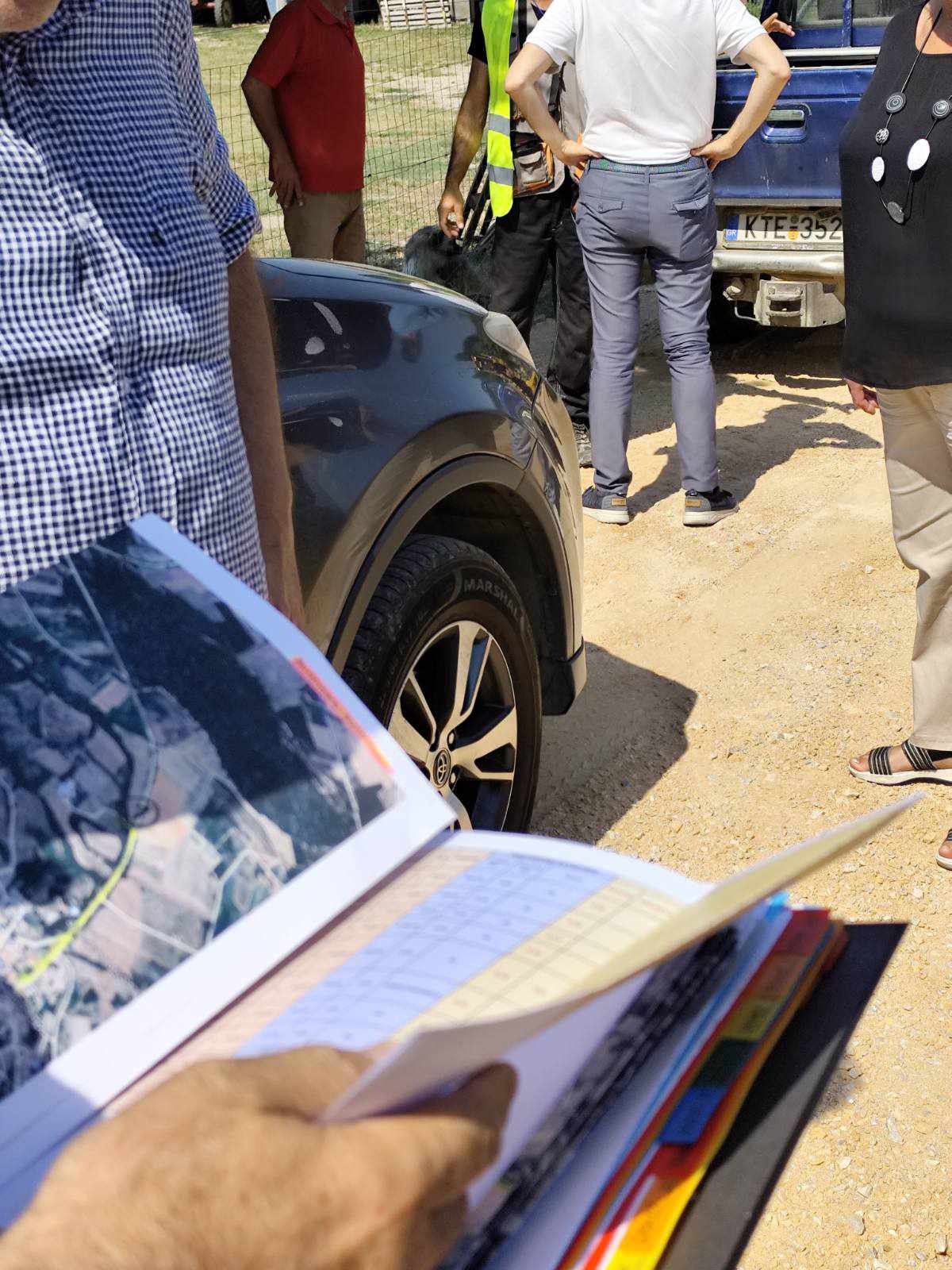 επισκέψεις σε έργα με Σαββόπουλο-Γκοβεδάρο