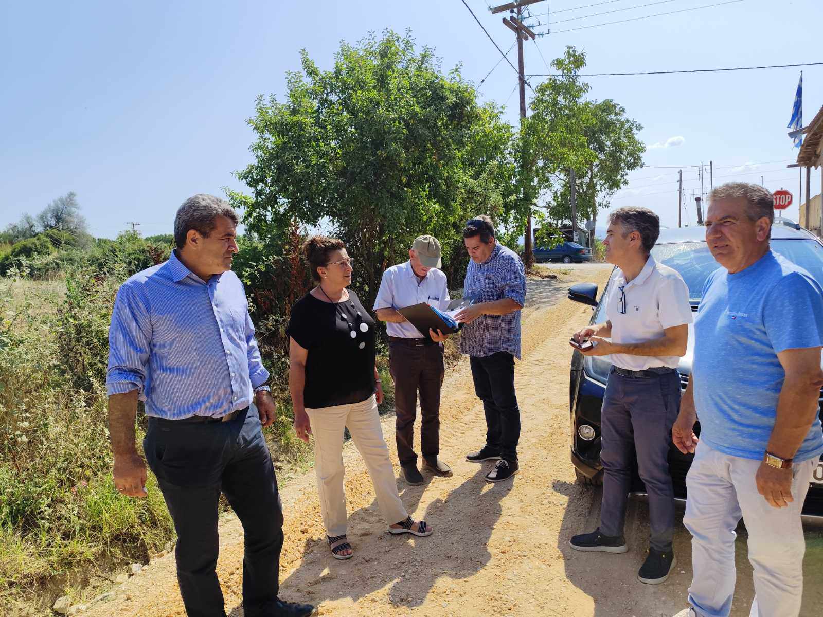 επισκέψεις σε έργα με Σαββόπουλο-Γκοβεδάρο