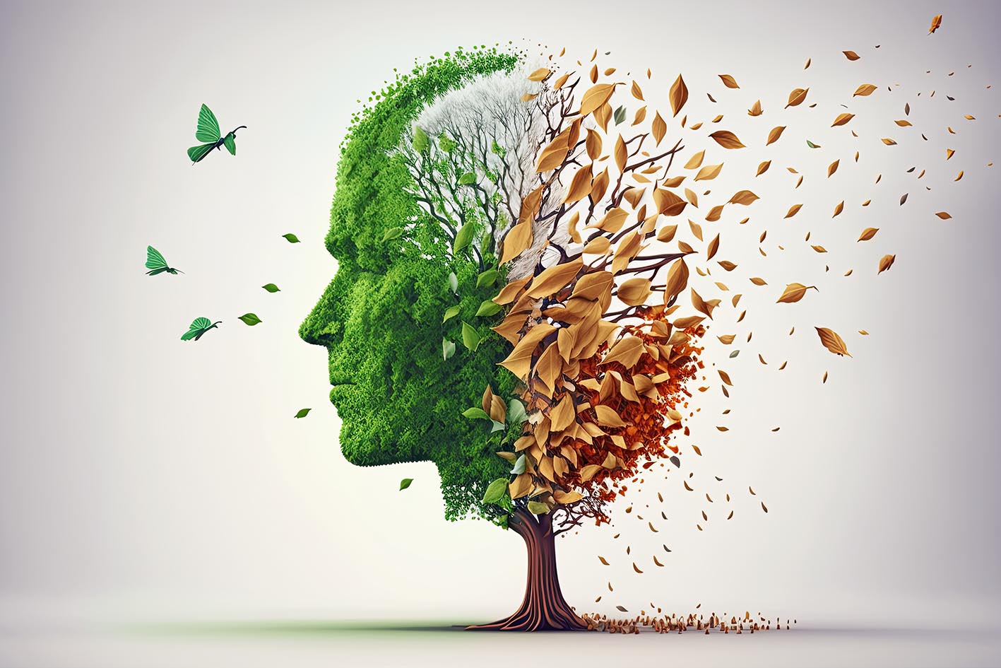 Κόνσεπτ για απώλεια μνήμης Alzheimer