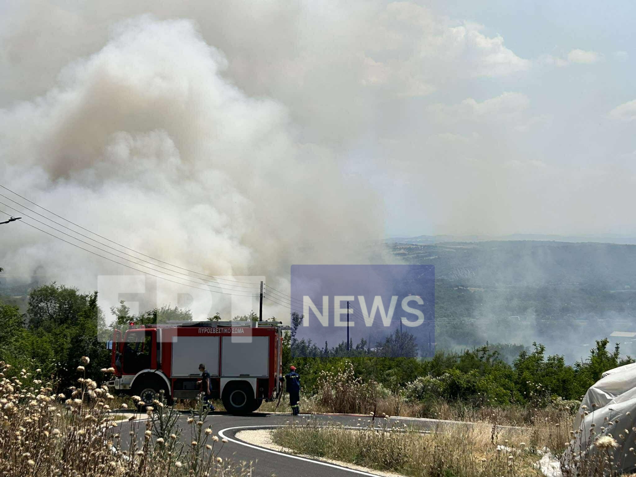 Πυρκαγιά σε χορτολιβαδική έκταση στο Βογατσικό Καστοριάς – Απειλούνται δύο στάβλοι