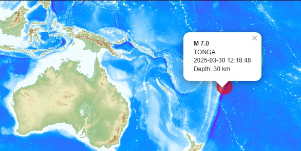 seismos - tonga