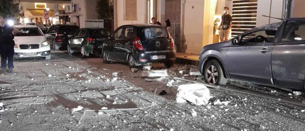 Κατάρρευση μπαλκονιού - Ηράκλειο Κρήτης Κατάρρευση μπαλκονιού - Ηράκλειο Κρήτης